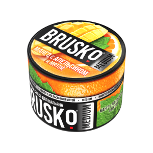 Кальянная смесь BRUSKO Манго с апельсином и мятой 50г