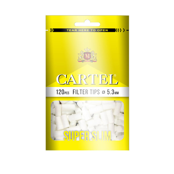 Фильтры сигаретные CARTEL Super Slim 5,3mm *120